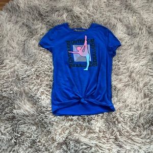 This blue top is super comfy!